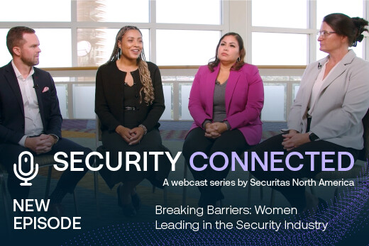 Securitas USA's Tommy Zarna, Antonia Elliott, Misty Savage, and Silvia Portillo featured in Security Connected, a webcast series by Securitas North America