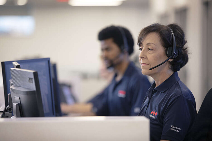 Employee on a computer