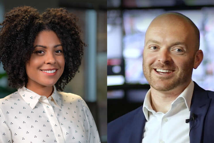 Headshot images of Antonia Elliott and Mike Evans, two Securitas professionals
